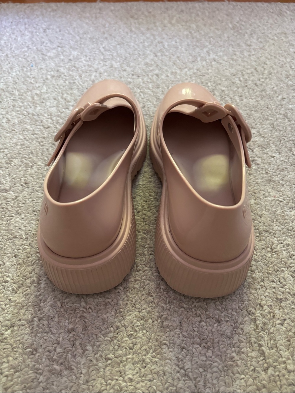 Melissa Jackie Mary Jane Jelly Shoes in Nude Pink - Picture 3 of 10